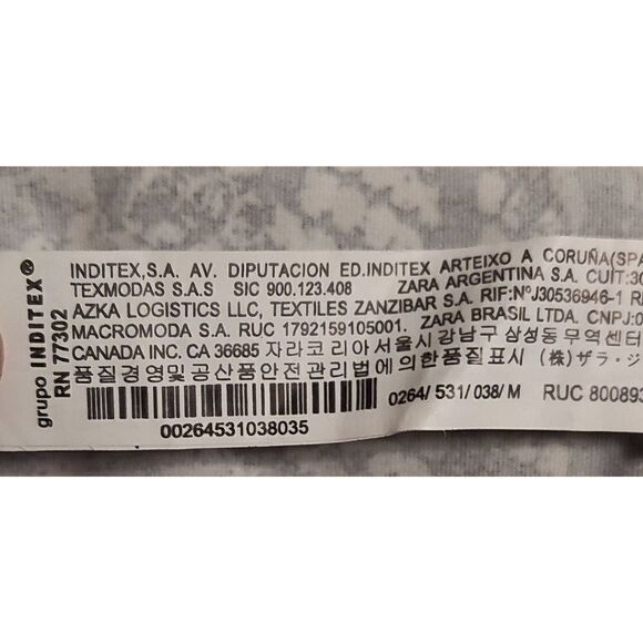 ZARA BASIC PORTUGAL Size Medium. Snake print greys, taupe and black - Picture 6 of 6